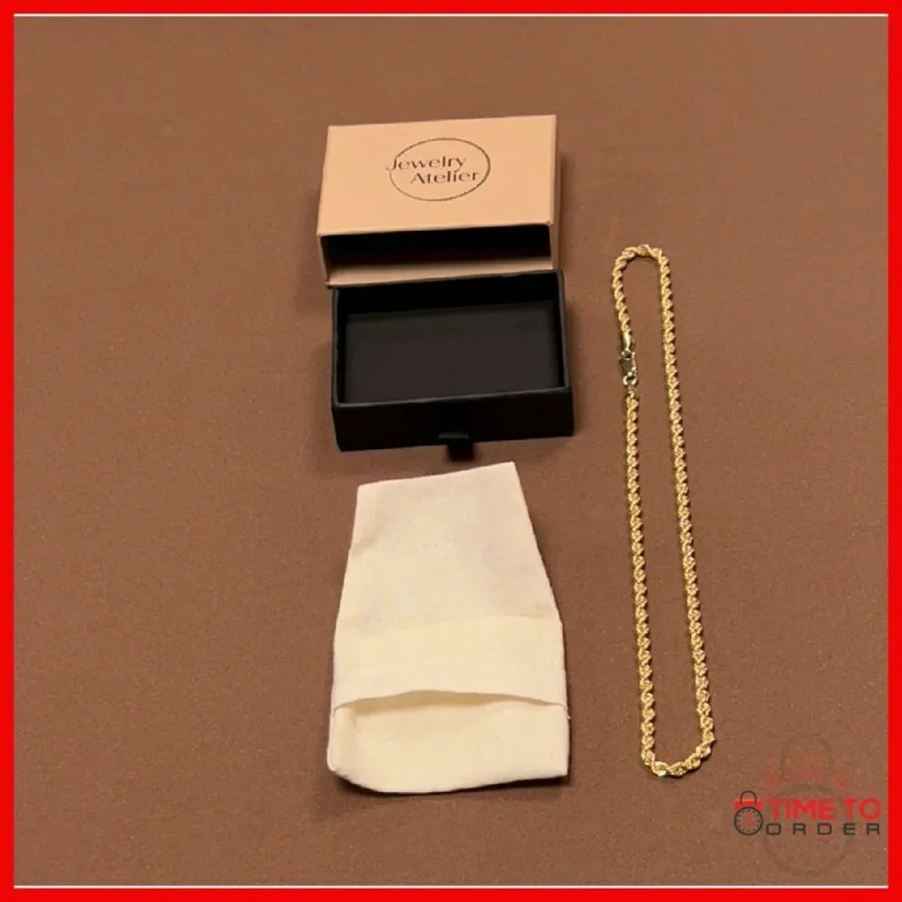 14K Gold Filled Rope Chain Necklace - Multiple Sizes Available